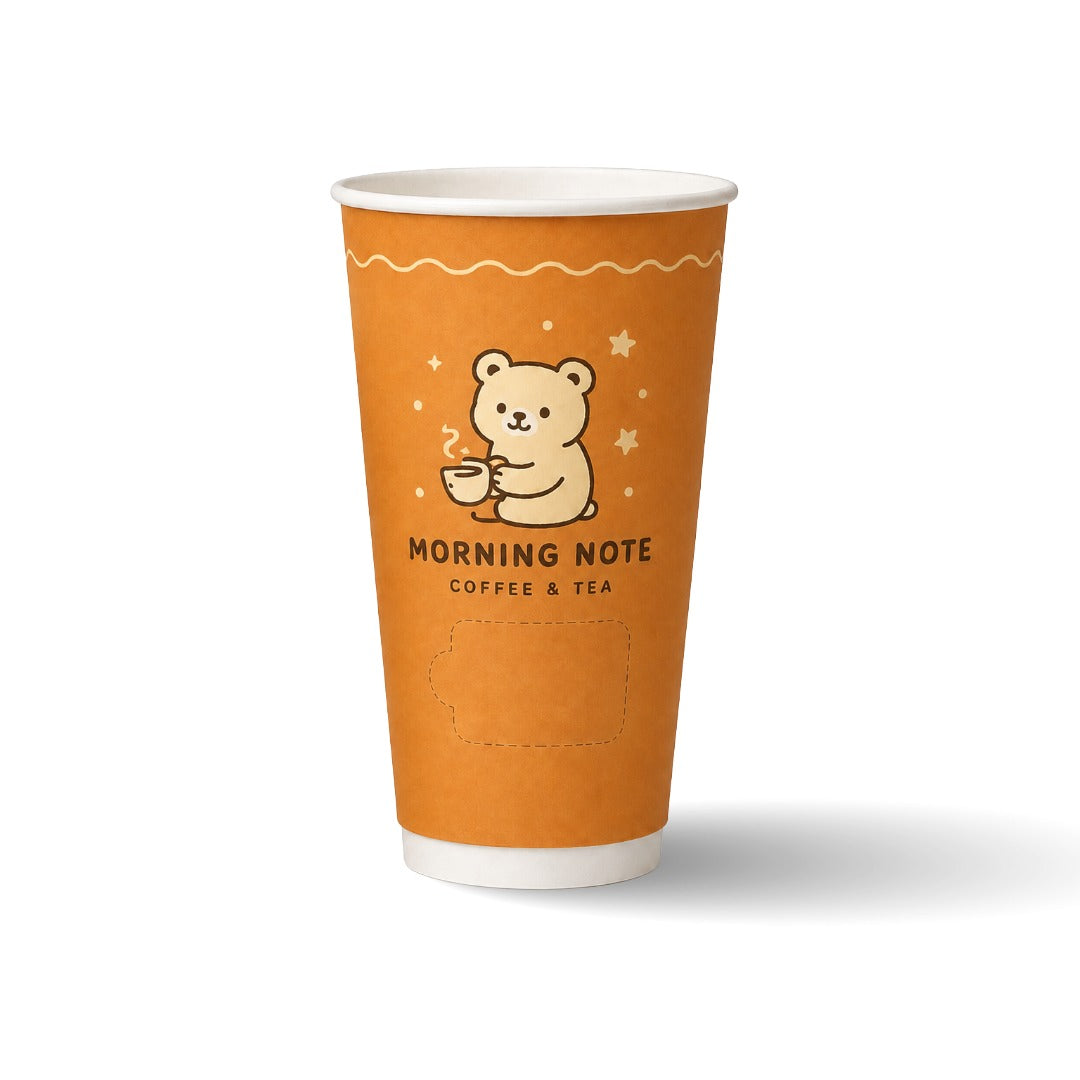 20oz OW 雙層可撕式隔熱杯  (500入一箱) (起訂量2箱)